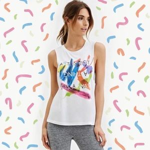Forever 21 Active Graphic Quote Muscle T-shirt